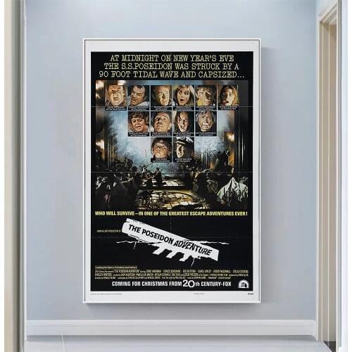 CP1023 The Poseidon Adventure Classic Hot Movie Print Silk Fabric Poster Indoor Wall Art Decor Gift