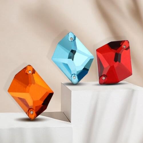 All colors all sizes Alien shape Sew On Rhinestone Glass Crystal Flatback Sewing Strass Wedding dress Clear/Crystal Accessories