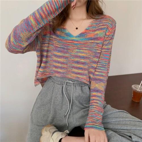 Make Korea melting and reduction of age bump color restoring ancient ways v-neck long-sleeve cultivate ones morality show thin