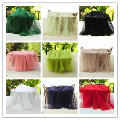 3Meters Moss Green Tulle Gauze Mosquito Net Fabric Fashionable Mesh Lace Fabric For Girls' Tulle Skirt Wedding Dress Decoration