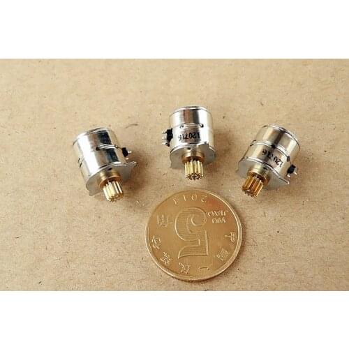Stepper motor:micro/2 phase 4 wire/10mm/with cooper gear lzx