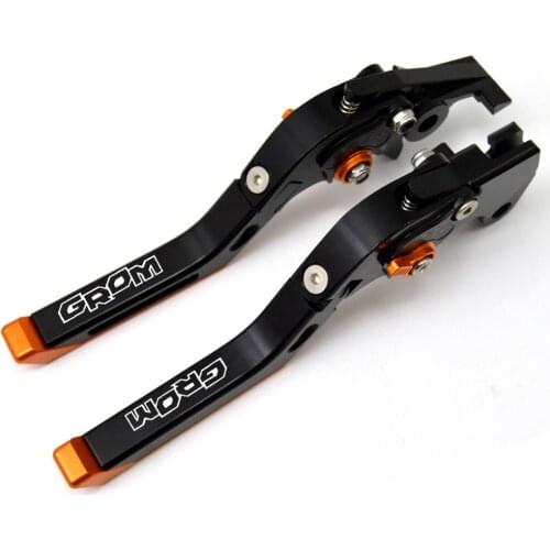 For HONDA GROM MSX 125 2013- 2015 Folding Extendable Adjustable Brakes Clutch Levers Motorcycle Accessories