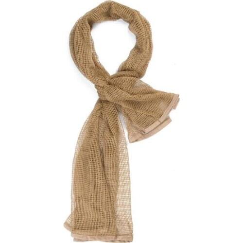 Tactical 190*90cm Fish Net Mesh Scarf Men Breathable Headband Scarves Camping Hunting Army Veil Cover Hiking Multi Scarve