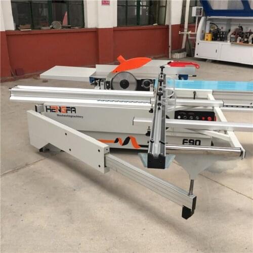 Accurate Sliding Table Panel Miter Saw With Steel Rular/Electric Fence For Wood/ABS Panel/Wood 45 Degree tilting Cutting Saw