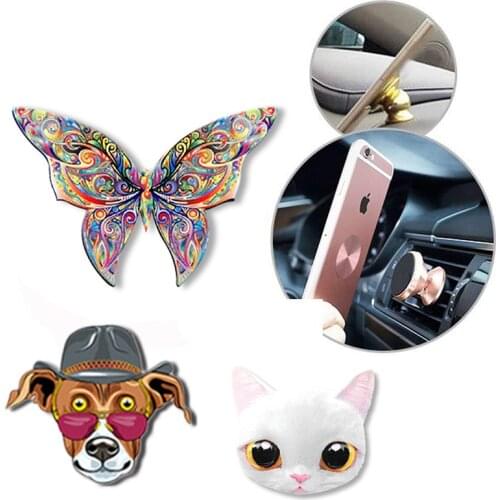 Univerola Universal Metal Plate Disk Iron Sheet For Magnetic Car Phone Holder for Xiaomi Huawei Sticky Magnet Phone Holder
