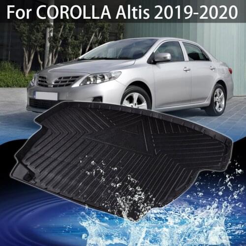 Waterproof Car Rear Boot Cargo Liner Trunk Floor Mat Rubber Protector For Toyota Corolla Altis 2019-2020