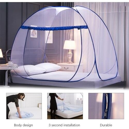 Pop Up Mosquito Net Tent Portable Automatic Installation-free Foldable Student Bunk Breathable Netting mosquitera Home Decor