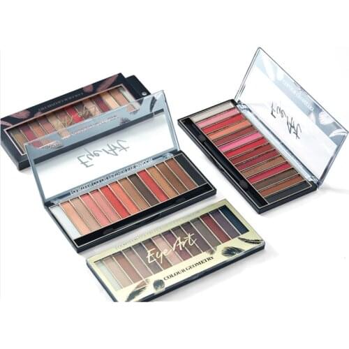 High Quality 14 Colors Makeup Eyeshadow Palette Matte Glittler Mixed Shadow in One Palette Eyebrow Makeup Set for Beauty eyes