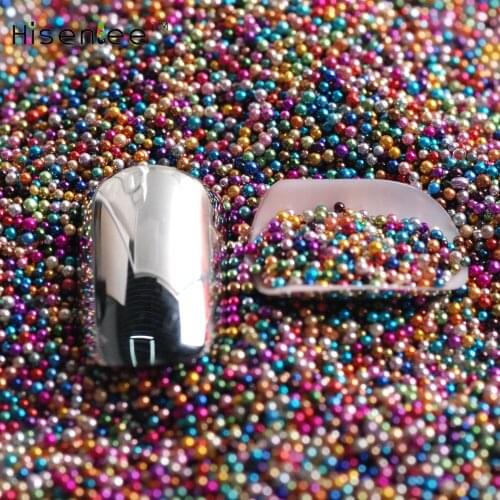 0.8mm Nail Art Mini Caviar Beads Rhinestone 20g Colorful Pixie Microbeads For Nails Art Decorations