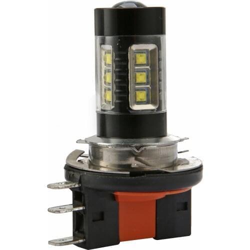 1PCS Black Body Auto Headlight 12V White H15 80W Cree Xenon Projector 6000K LED Driving lamp Fog light H15 LED lighting bulb