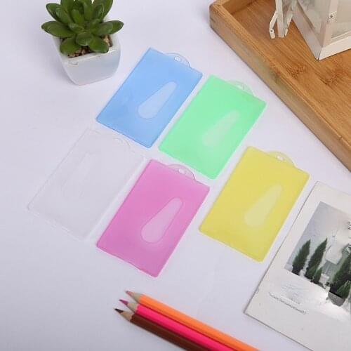 1pcs Clear Card Cover Women Men Plastic Transparent Business Credit Card Bank ID Card Sleeve Protect Holder Case for Student