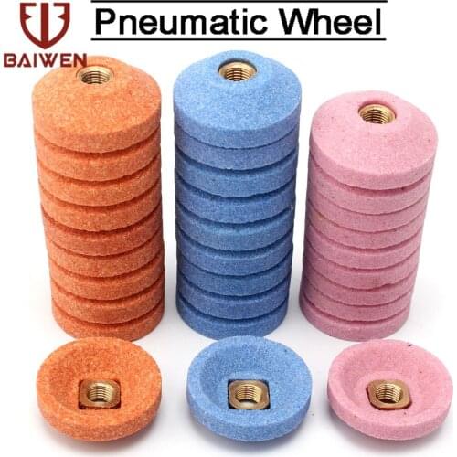 10pcs 30mm Cup Abrasive Disc UHT Pneumatic Grinder Grinding Wheels For Angle Ginder Metalworking Grit 80/120/150