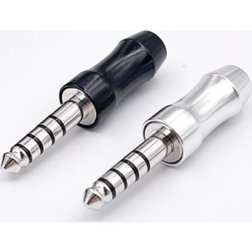 4.4mm balance plug 5pole Pure copper rhodium/gold plated 2pcs