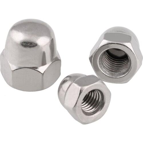 304 Stainless Steel Stainless Steel Reverse Tooth Left Tooth Cap Nut Ball Head Cap Nut 5PCS