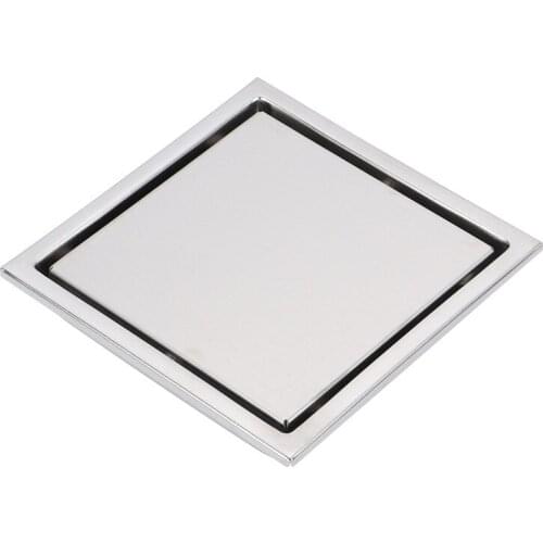 304 Stainless Steel Floor Drain Tile Insert Square Floor Waste Grates 15*15cm Bathroom Shower Drain
