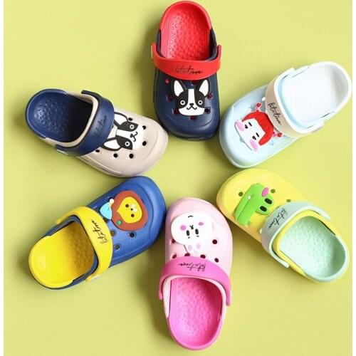 Childrens Sandals 2019 New Cartoon Cute Childrens Boys Girls Baby Kid Outdoors Summer Non-slip Slippers Soft Soles Beach Shoes