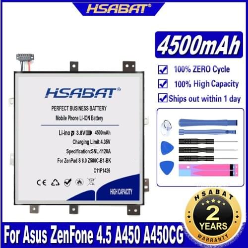 HSABAT C11P1426 4500mAh Laptop Battery for Asus ZenPad S 8.0 Z580C-B1-BK Z580C 0B200-01440000 Z8050CA 1B Batteries