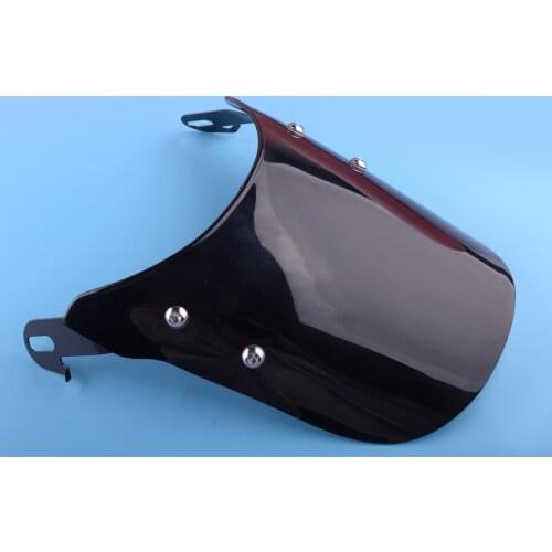 Front Smoked Windshield Windscreen Suit 5-7" Round Headlight Motorcycle Accessories