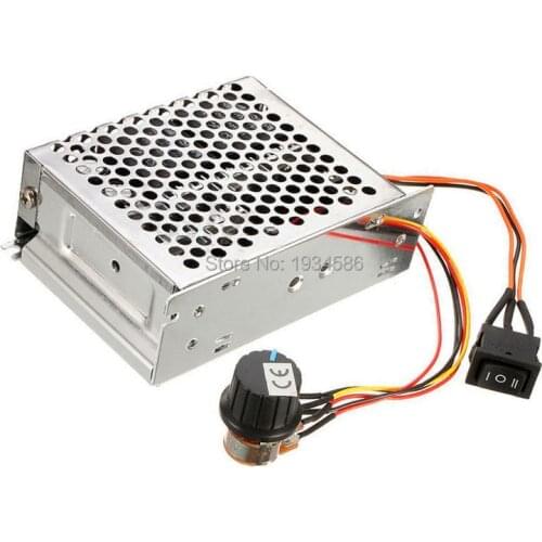 40A DC 10V-50V PWM Motor Speed Control Controller Reversible Lathe CW CCW Regulator Switch Module 12v 24v 36v 48v + Metal Shell