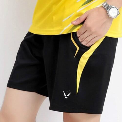 Mens Running Shorts Mens Sports Shorts with Pockets Male badminton table tennis Quick Drying Sports men Shorts Jogging Gym