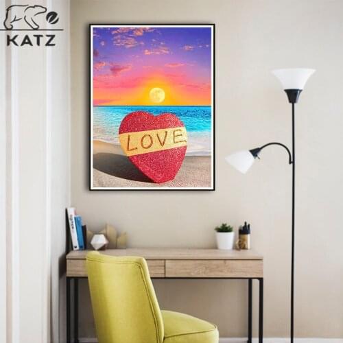 Sunset Diamond Painting Landscape Embroidery Crossing Diy Mosaic Picture Art Gift Living Room Cross Stitch Home Decoration