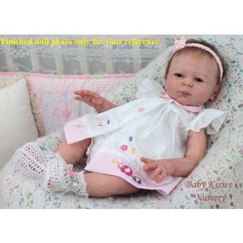 NPK Carmela reborn doll kit DIY unpainted blank doll kit full soft vinyl body doll kit anatomically correct