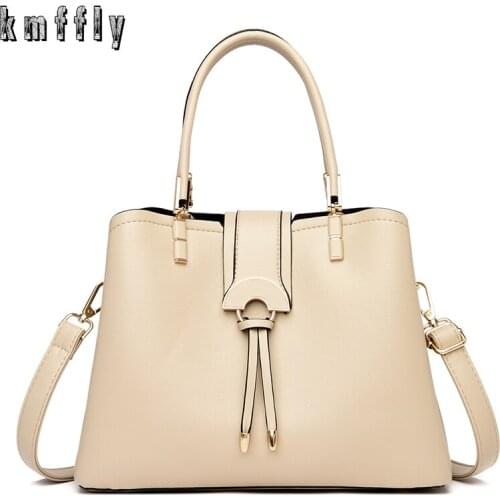 Pure Color Ladies Handbag Shoulder Bag Smooth Fabric Luxury Designer Design Large Capacity Messenger Bag Elegant Girl Retro Bag