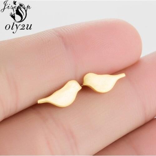Oly2u New Fashion Tiny Cute Bird Earrings for Women Girls Animal Earrings bird Jewelry Gift korean fashion