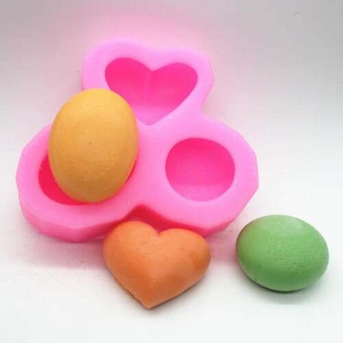 Wholesale/retail,free shipping ,C529 Love oval round handmade soap mold clay pottery mould silicone cake mold FM