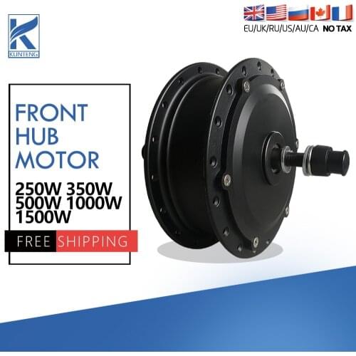 Electric Bicycle Front Wheel 36V 48V 250W 350W 500W 48V1000W 1500W Electric Bicycle Brushless Non-gear or gear Hub Motor Drive