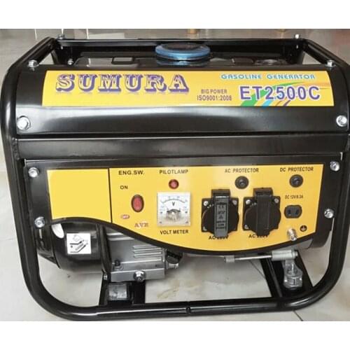 1600W portable gasoline12L generator household single-phase small mini outdoor battery car charging generator 350CC