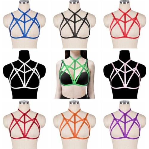 Harness Fashion Belt Exotic Costumes Sexy Lingerie Tops Bondage Garters Straps Goth Erotic Festival Rave Punk Goth Accessories