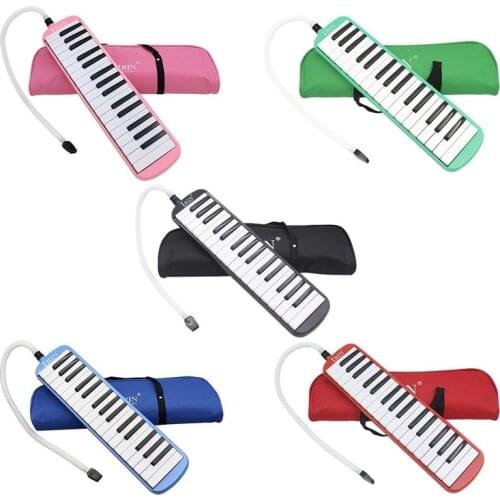 Durable 32 Piano Keys Melodica with Carrying Bag Musical Instrument for Music Lovers Beginners Gift Exquisite Workmanship