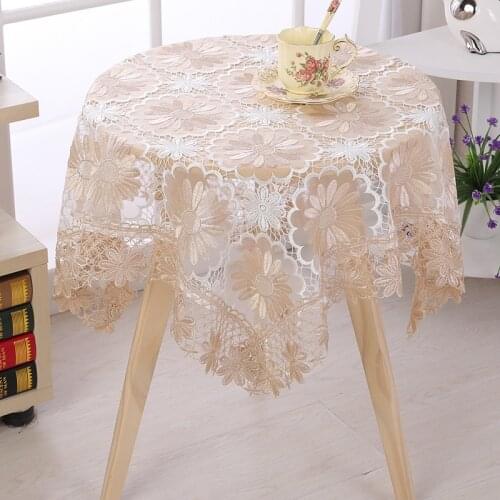European-style simple household lace tablecloth , dust-proof, wash-free tablecloth tea table dust-proof cover wholesale