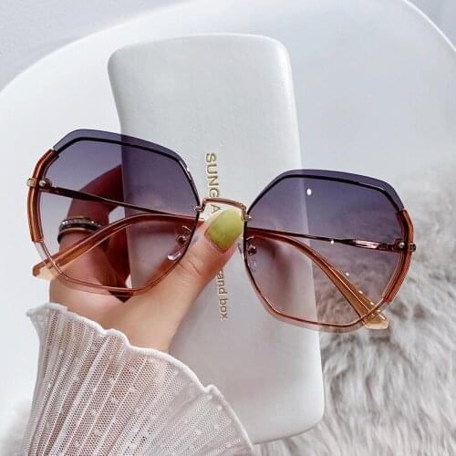 New Fashion Personality Sunglasses Women Polarized Sunglasses Korea Round Face UV Protection Big Face Slim Sunglasses for Women