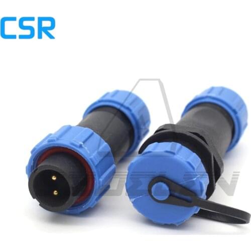 SP13 Waterproof connectors 2 pin, wire to wire connector,circular connectors, Device power plug socket ip68