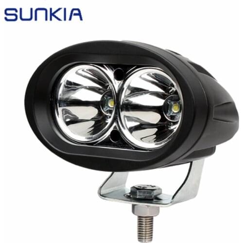 SUNKIA 20W 2000LM LED Car Auto Work Light SUV ATV 4WD 4X4 Offroad LED Driving Fog Lamp Motorcycle Truck Headlight Spot Light