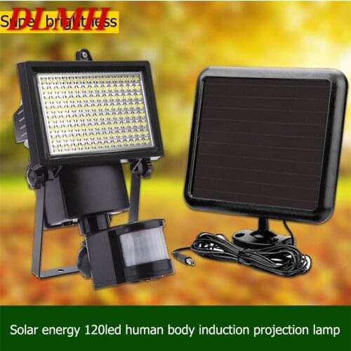 DLMH Outdoor Solar Floodlight Super Bright Human Body Induction For Villa Courtyard Garage Street