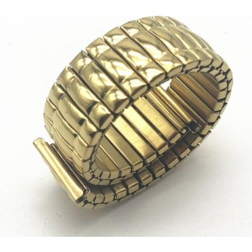 Stretch strap vintage 16 18 20 22 MM Stretch Expansion Stainless Steel Parts Watch Band Strap Metal Watch Bracelets Accessories