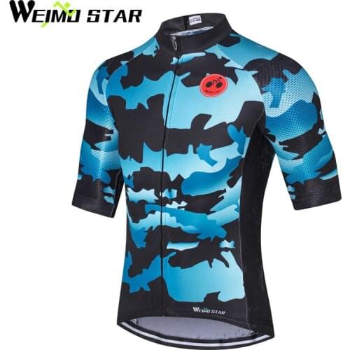 WEIMOSTAR Team Pro Ropa Ciclismo Bicycle Bike Men Cycling Jersey Jackets Cycling Top Short Sleeve Breathable Zipper Jersey Shirt