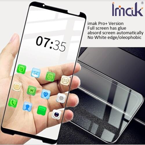 Imak Pro+ Full Screen panel Glue Tempered Glass For Asus ROG Phone2 II ZS660KL oleophobic