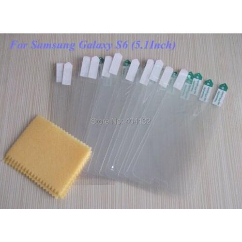 100PCS Ultra Clear Protective Film For Samsung Galaxy S6 Screen Protectors G920 --FREE SHIPPING