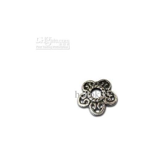 2250pcs Tibetan silver heart bead caps A10597