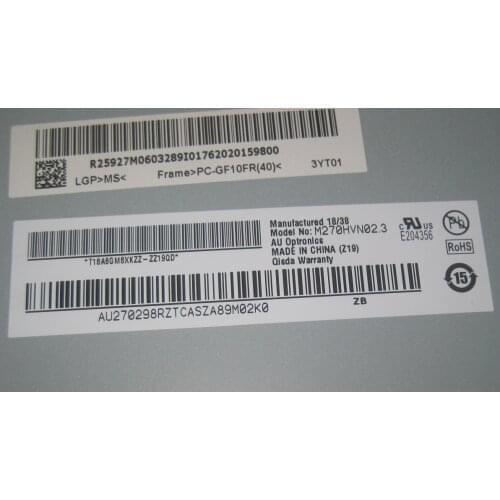 27 Inch LCD Screen M270DTR01.3 dispaly panel