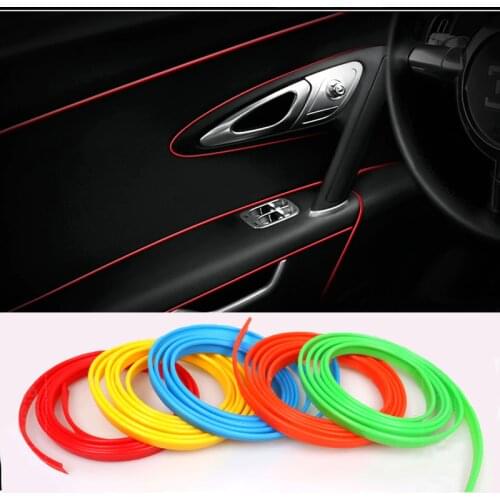 5 Meter Car Side Rein Side moulding decoration strip PVC decorative tape Auto dash panel trim strip automotive center stack