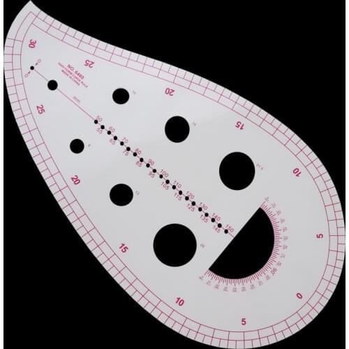 6460 Plastic Transparent French Curve Ruler SplIne Sewing Patchwork Feet Tailor Yardstick Cloth Cutting Rulers