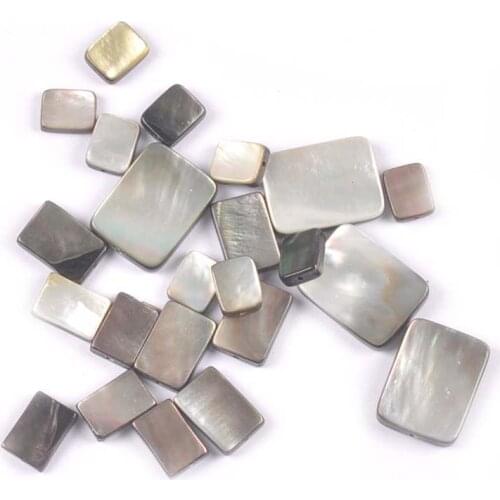 5Pcs Natural Pearl Rectangle Shells Beads For Making Bracelets Necklace Handmade Crafts Seashell Jewelry DIY Charm Accessories