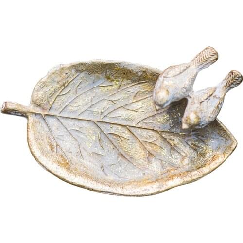 Retro Cast Iron Soap Box Leaves, Bird Adornment Ashtray, Bathroom Garden, American Style European Garden Laque Tray Zeepbakje