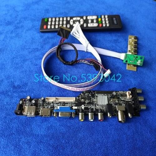 Signal digital universal display drive board kit 40-Pin DVB 3663 1366*768 USB VGA For LTN156AT03/LTN156AT09/LTN160AT06 LVDS