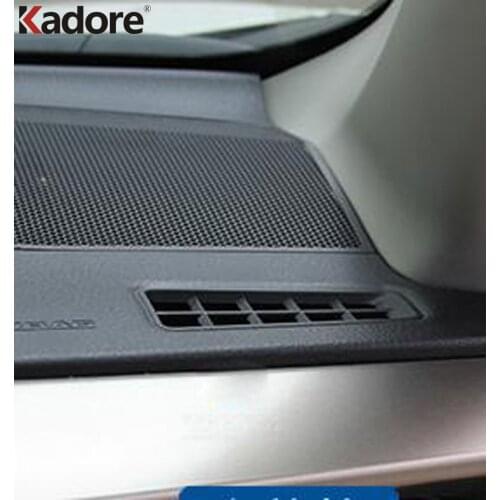 For Toyota RAV4 RAV 4 2016 2017 front upper AC Air Vent Outlet Frame Decoration Cover Trim Sticker Car Styling Accessories